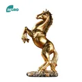 Statue de cheval en résine dorée blanche et noire figurine nordique ornements abstremberg pour