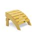 Lipobao Adirondack Ottoman Footstool All-Weather and Fade-Resistant Plastic Wood for Lawn Outdoor Patio Deck Garden Porch Lawn Furniture Yellow