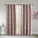 Deco Window 2-Piece Semi-Blackout Curtains Solid Polyester Perfect Pleats Connected Eyelet Ideal for Doors & Windows