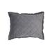 HiEnd Accents Velvet Diamond Quilted Boudoir Pillow, 12"x16"