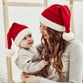 BULLPIANO Family Matching Christmas Hat Winter Knitted Beanie Cap For Adults & Baby Xmas Parent-Child Pom Santa Hats