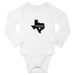 Texas Home Texas Map Funny Baby Long Sleeve Clothes Bodysuit Boy Girl Unisex (White 18-24M)