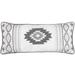 Paseo Road by HiEnd Accents Free Spirit Gray Boho Aztec Lumbar Pillow, 15" x 35"