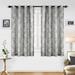 2 Pcs Sheer Curtains Panels for Doors 7.5 ft Polyester Transparent Light Filtering with SS Eyelet for Bedroom & Living Room