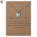 Butterfly Acrylic Pendant Necklace Clavicle Choker Chain New Jewelry Women Q6Z2