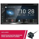 New Kenwood DNX577S 6.8 Navigation DVD Receiver & CMOS-230 Universal Backup Camera