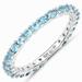 0.94 Carat Genuine Swiss Blue Topaz .925 Sterling Silver Ring