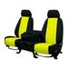 CalTrend Rear 40/60 Split Bench NeoSupreme Seat Covers for 2020-2022 Jeep Gladiator - JP235-12NN Yellow Insert with Black Trim