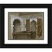 Mariano Fortuny Marsal 14x12 Black Ornate Wood Framed Double Matted Museum Art Print Titled: Our House in Tetuan (Our House in Tetouan) (1860)