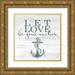 Allen Kimberly 12x12 Gold Ornate Wood Framed with Double Matting Museum Art Print Titled - Let Love Hope 1