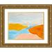 Delamater Rob 14x12 Gold Ornate Wood Framed with Double Matting Museum Art Print Titled - Luminous Coastline I