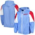 Men's Mitchell & Ness Light Blue St. Louis Cardinals Throw It Back Full-Zip Windbreaker Jacket