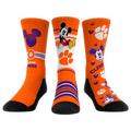 Youth Rock Em Socks Clemson Tigers Logo Disney Three-Pack Crew