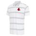 Men's Antigua White/Gray Boston Red Sox Groove Polo