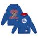 Men's Mitchell & Ness Royal Philadelphia 76ers Team Origins Fleece Pullover Hoodie