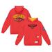 Men's Mitchell & Ness Red Atlanta Hawks Team Origins Fleece Pullover Hoodie
