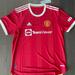 Adidas Shirts | Adidas Manchester United Home Authentic Soccer Jersey $130 Red White H31090 Xl | Color: Red/White | Size: Xl
