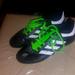 Adidas Shoes | Adidas Black & Green Leather Lace Up Soccer Cleats Sz 4.5 | Color: Black/Green | Size: 4.5bb