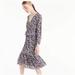 J. Crew Dresses | J. Crew Midi Floral Dress - Size 4 | Color: Blue/Pink | Size: 4