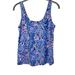 Lilly Pulitzer Tops | Lilly Pulitzer Kinsey Tank Top Tic Tac Tile Xs | Color: Blue/Pink | Size: Xs