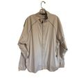 Adidas Jackets & Coats | Adidas Jacket Mens Xl Tan Climaproof 3 Stripes Full Zip Windbreaker Euc! | Color: Tan | Size: Xl