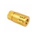 Guntec USA AR .308 Mini Slip Over Barrel Shroud w/Multi Port Muzzle Brake Gold 1326-MB-P-MINI-308-GOLD