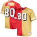 Men's Mitchell & Ness Jerry Rice Scarlet/Gold San Francisco 49ers Big Tall Split Legacy Retired Player Replica Jersey