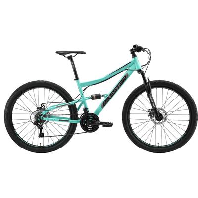 Mountainbike BIKESTAR Gr. 43, grün, Fahrräder, 43cm, 27,5 Zoll (69,85cm), für Damen und Herren, Kettenschaltung