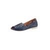 Sandalette GEMINI, Damen, Gr. 40, blau (dunkelblau), Glattleder, sportlich, Schuhe Ballerina Peeptoe