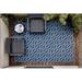 Blue 106 x 30 x 0.15 in Area Rug - Chilewich Easy Care Twist Floor Mat | 106 H x 30 W x 0.15 D in | Wayfair 200854-001