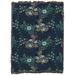 Pure Country Weavers William Morris Larkspur May Blanket Cotton blend in Gray/Black | 60 H x 80 W in | Wayfair 11956-G