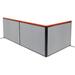 Interion Deluxe Freestanding 3-Panel Corner Room Divider in Gray | 43 H x 60 W in | Wayfair 695153GY