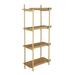 Mercer41 Hanz 44" H x 18" W Iron Standard Bookcase in Brown | 44 H x 18 W x 10 D in | Wayfair A8880F2999514C0BA26043A5C85F22B4