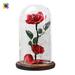 The Holiday Aisle® Romantic Immortal Flower Handmade Lighted Trees & Branches, Glass | 9.06 H x 5.71 W x 5.71 D in | Wayfair