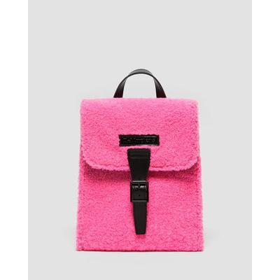 Mini Faux Shearling Backpack - P...