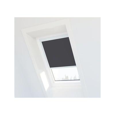 Anthrazitgraues Verdunkelungsrollo für Velux ® Dachfenster - 304, 1, M04 - Weißer Rahmen