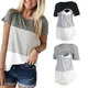 T-shirt d'allaitement rayé pour femme vêtements de grossesse décontractés t-shirt ALTERT t-shirts