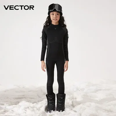 VECTOR – ensembles de sous-vêtements thermiques de Ski pour enfants survêtement de Sport à séchage
