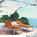 Shore 3-piece Outdoor Patio Aluminum Chaise with Cushions