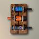 Wine Rack - Wall mounted Rustic Reclaimed Wood Wine Rack - Natural Rope feature - Holds 2-5 bottles in various finishes