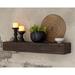 Williston Forge Jhalani Solid Wood Floating Shelf Wood in Gray | 5 H x 38 W x 8 D in | Wayfair 55B73ECE544C41E1AB09DA1E2E968A1A