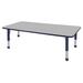 Factory Direct Partners Rectangle T-Mold Adjustable Height Activity Table Laminate/Metal | 30 H in | Wayfair 10029-GYNV