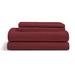 Eider & Ivory™ Luxury Rayon From Bamboo Bed Sheet Set in Red | Split King | Wayfair 93EDB0AAE6884122903D6C2CB6DD414E