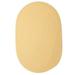 Colonial Mills Boca Raton Solid Oval Rugs 5x8 - Pale Banana