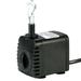 160GPH Fountain Pump with 48 Lift 8W Small Submersible Fountain Water Pump for Outdoor Indoor Tabletop Water Fountain Aquarium Fish Tank Hydroponic Pond 6ft Power Cord 2 Nozzles