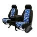 CalTrend Front Highback Buckets NeoSupreme Seat Covers for 1980-1995 Jeep CJ7|Wrangler - JP127-34NN Hawaii Blue Insert with Black Trim