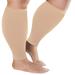 Tancuzo Wide Calf Compression Sleeves for Women Men Plus Size Compression Legs Sleeves 20-30mmHg Graduated Soft and Comfortable