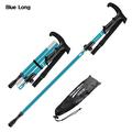 5 Styles Aluminum ABS Handle Portable Telescopic Stick Folding Trekking Poles Foldable Walking Sticks Camping Hiking Tool BLUE LONG