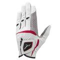 MIZUNO Golf Gloves Double Grip Short Fingertips 2020 Model Men s Left Hand Artificial Leather + Silicone Print Processing x Synthetic Leather White x Red 23cm 5MJMS05101