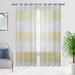 CAROMIO Sheer Curtains Grommet Light Filtering Window Curtain Panel for Living Room 52 W x 84 L Set of 2 Yellow